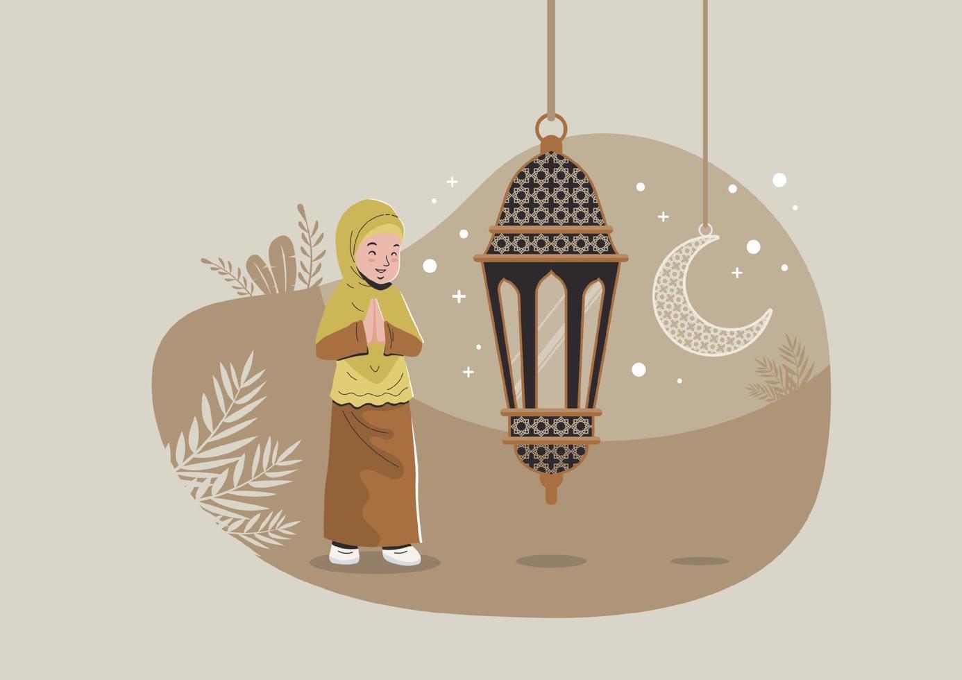 feliz ramadán kareem vector