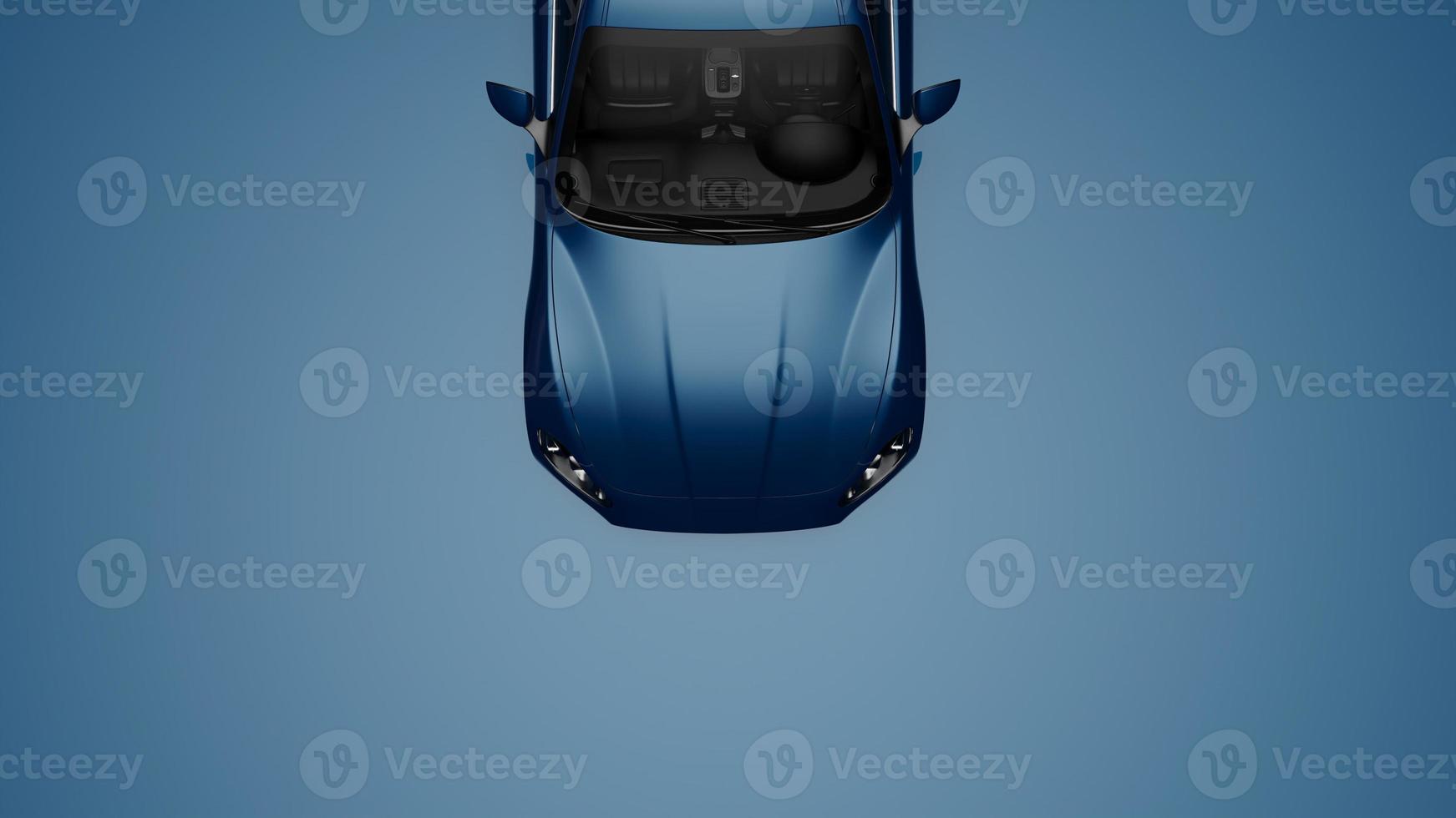 auto blue. 3d illustration of fragments of vehicles on a blue background. photo