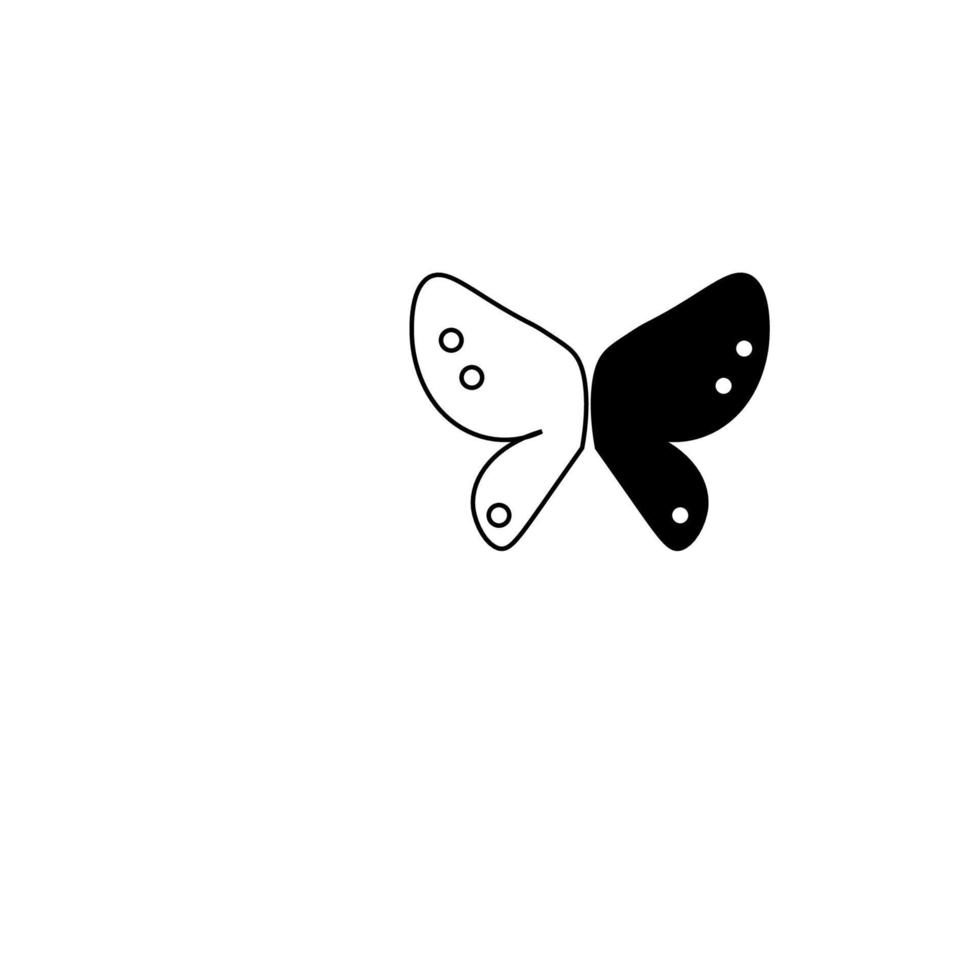 BUTTERFLY ICON ILUSTRATOR VECTOR