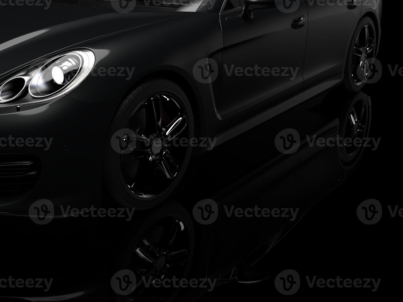 sports car on a dark background photo