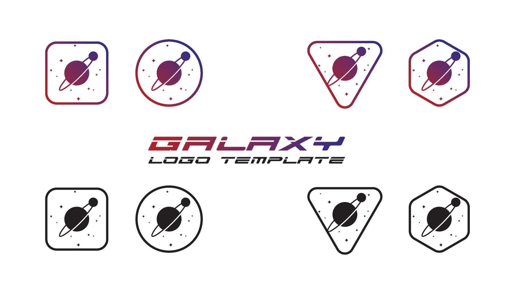 Galaxy Logo Template vector