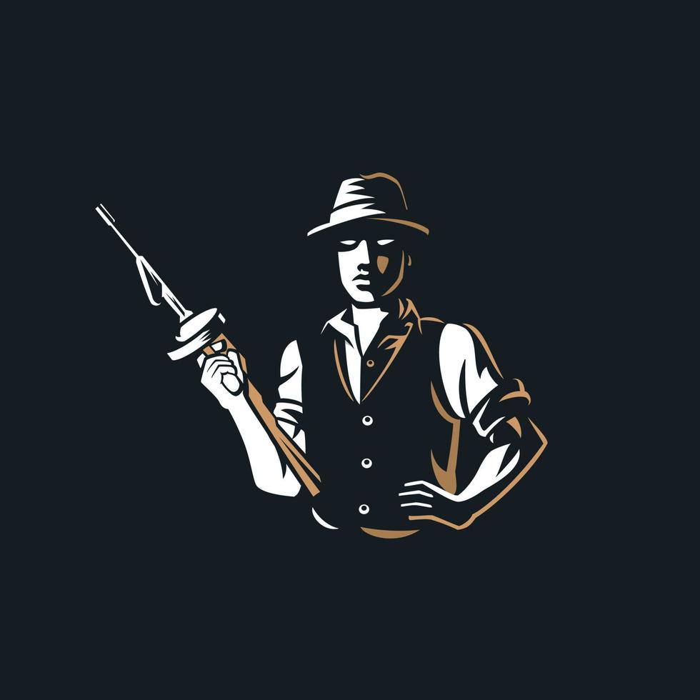 Gangster Vintage Logo vector