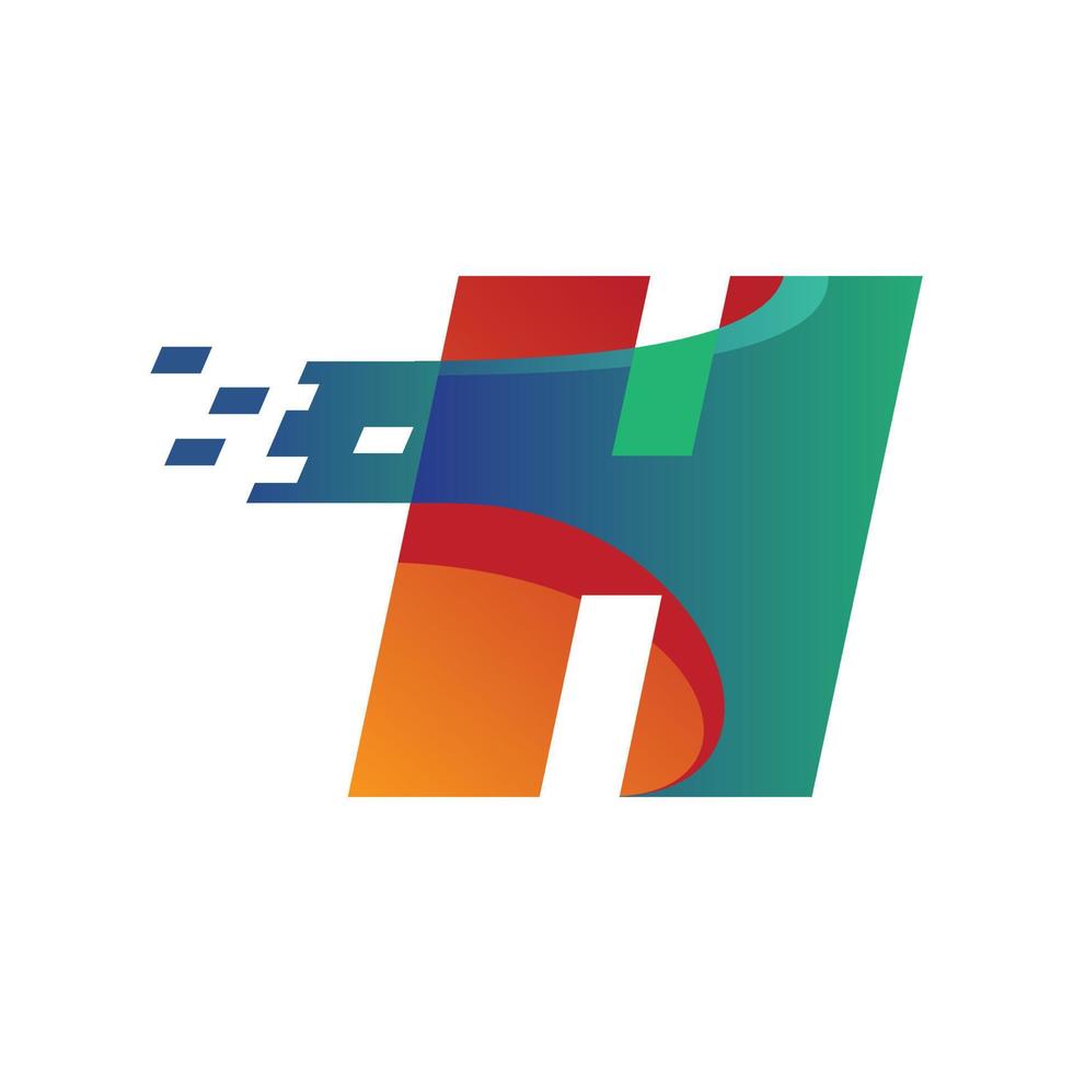 Technology Alphabet H vector
