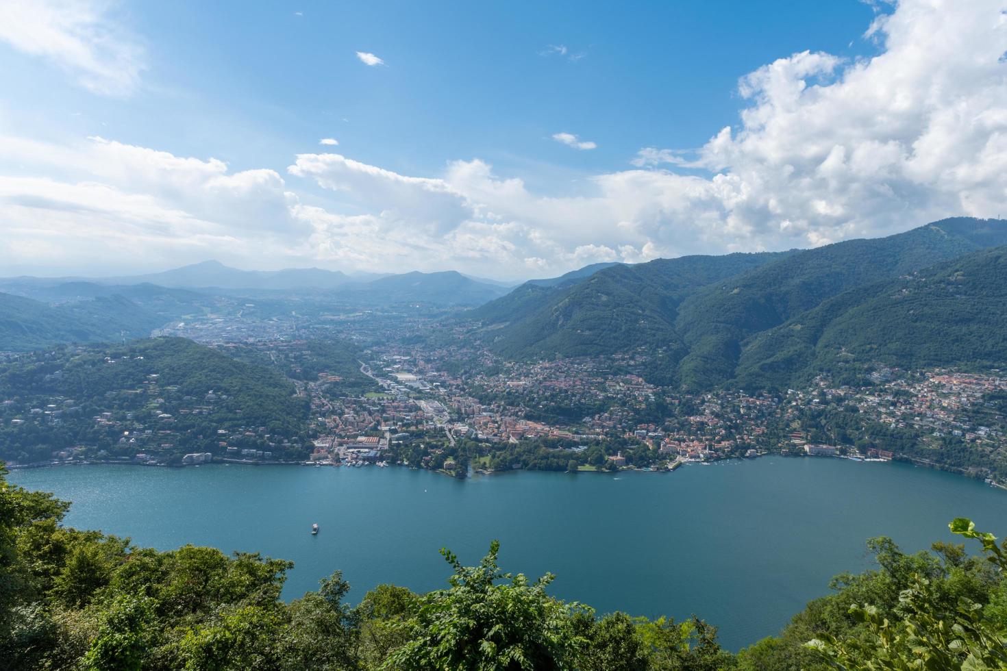 Beautiful view over Lake Como photo