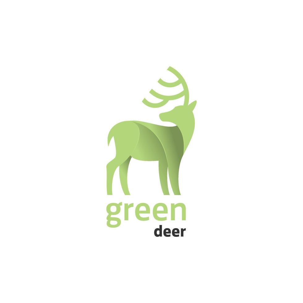 Green Deer Logo vector