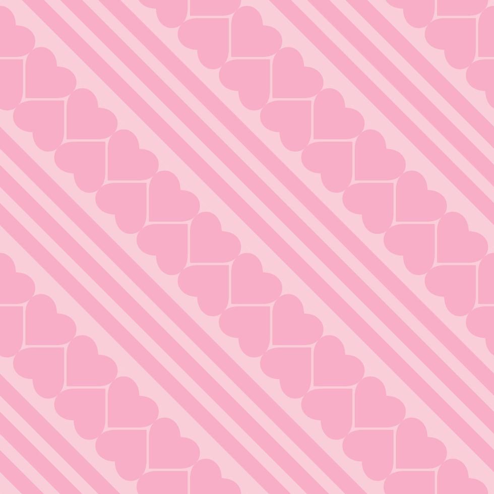 Pink background seamless pattern vector illustration. Design for love and relationship, valentine day or wedding day card.