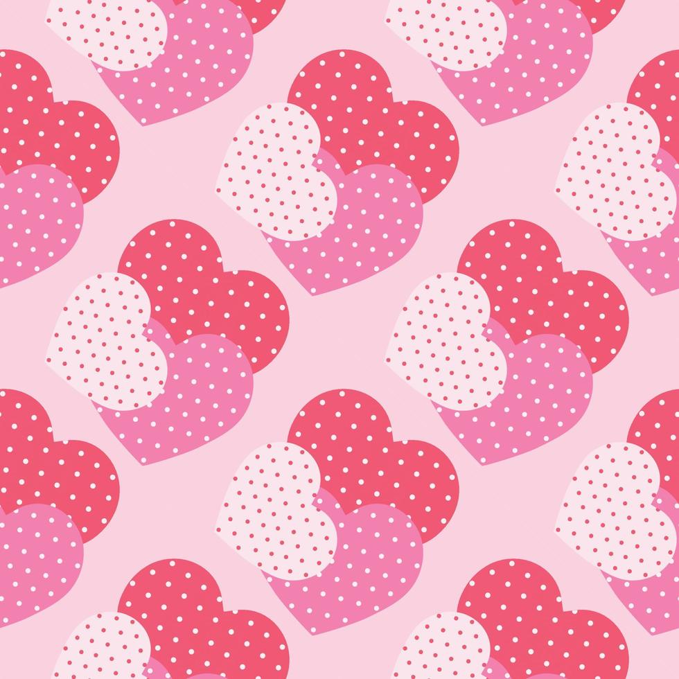 Pink background seamless pattern vector illustration. Design for love and relationship, valentine day or wedding day card.