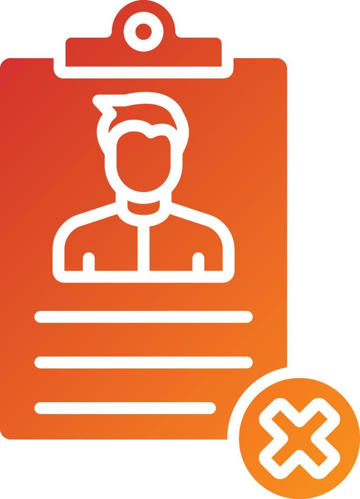 Bad Resume CV Icon Style vector