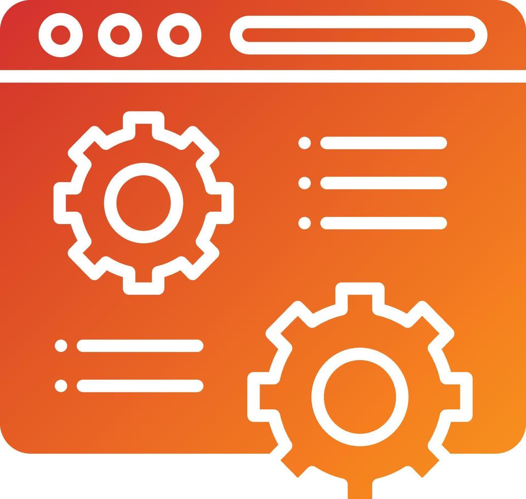 Corporate Website Icon Style vector