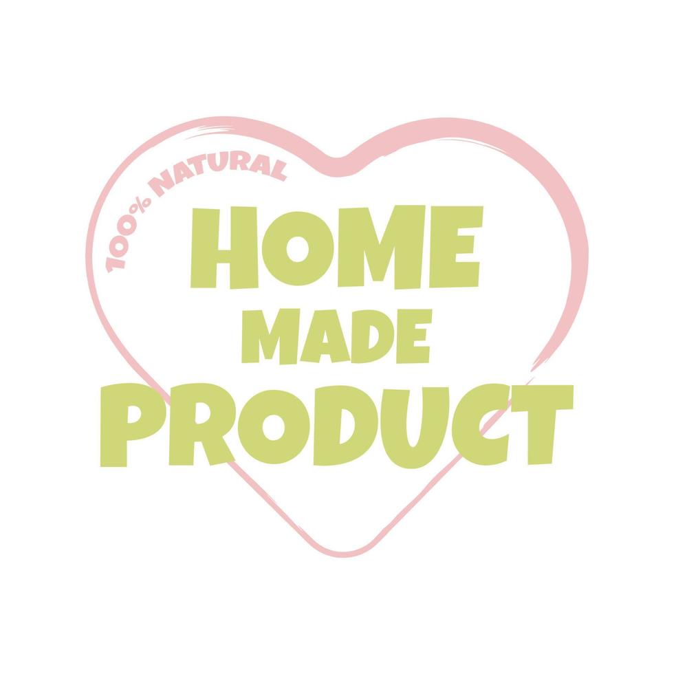 Home made food Label, high quality product badge. Bio Organic product. Bio and natural product icon. Emblems for cafe, packaging, Stickers, banners, cards, advertisements. Vector illustration.