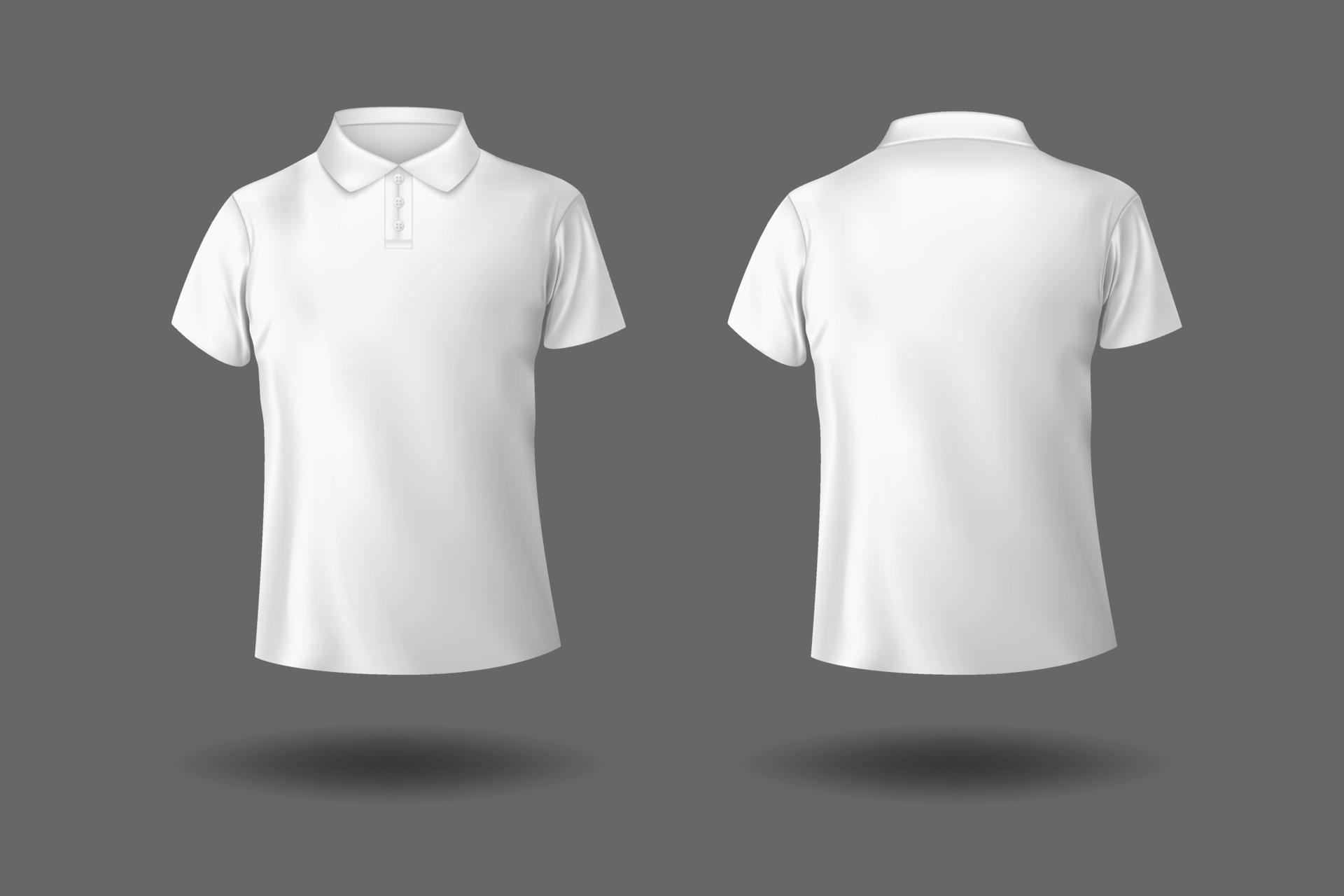 Short sleeve white polo shirt mockup 9252909 Vector Art at Vecteezy