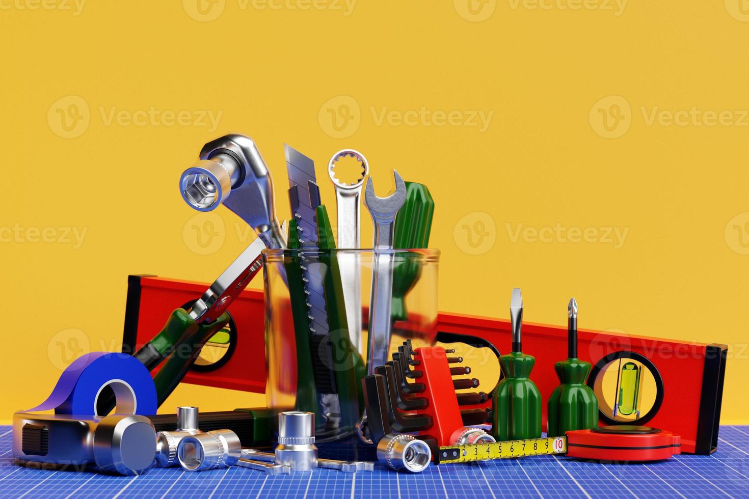 Construction tool shop service concept. photo