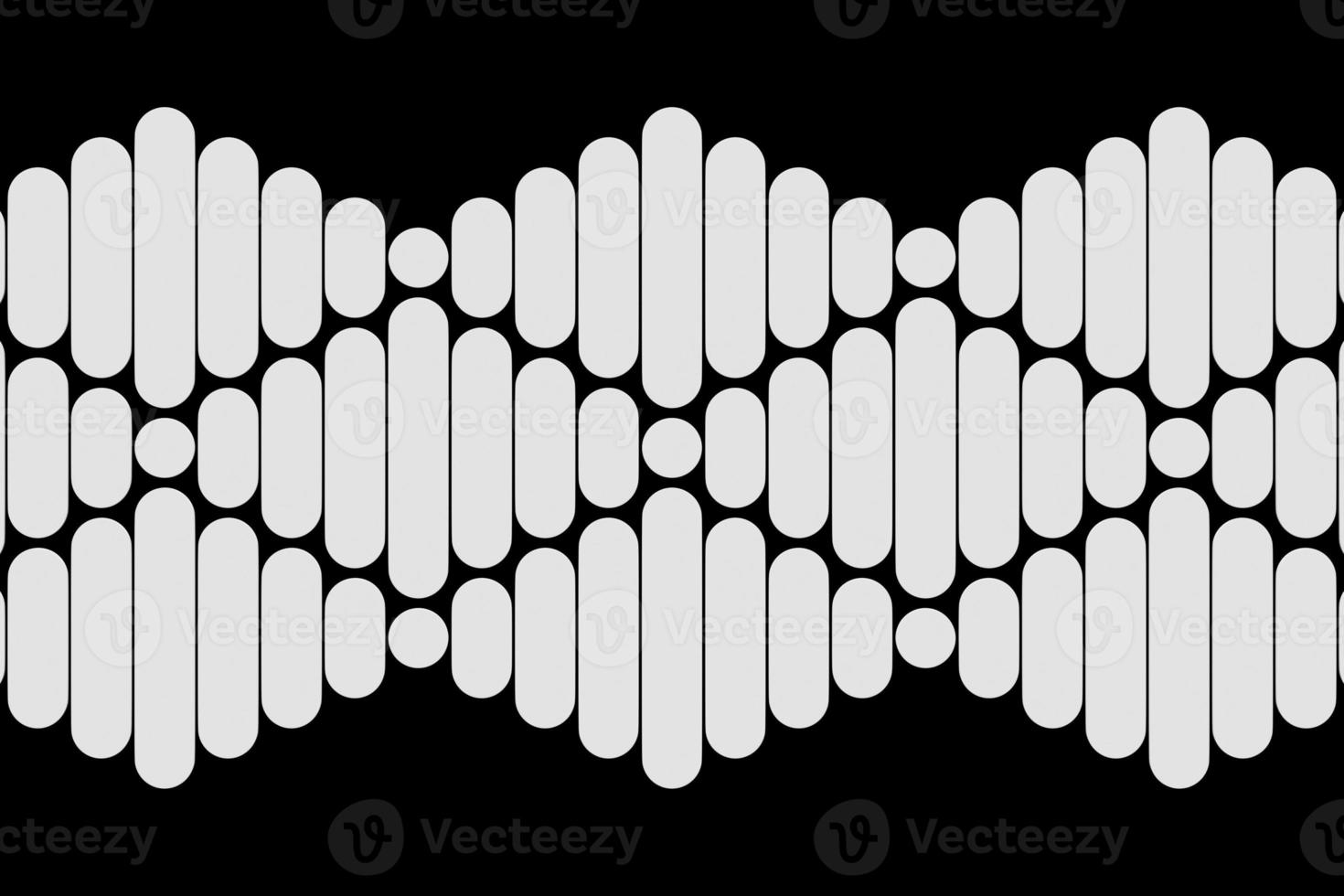 3d illustration black  and white  geometric pattern . Geometry  background, pattern photo