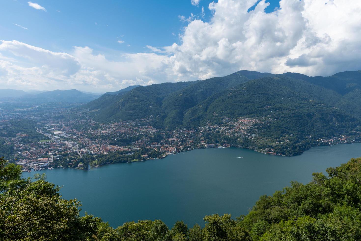 Beautiful view over Lake Como photo