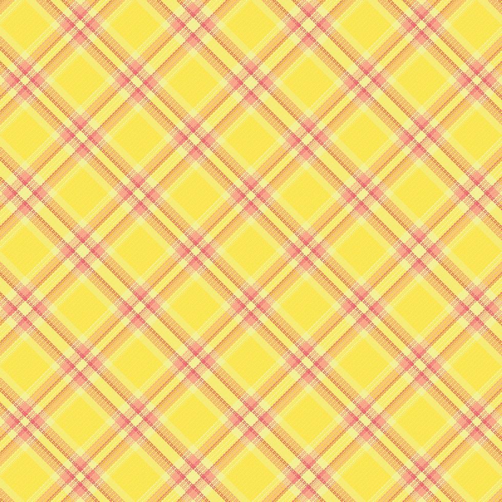 Tartan plaid pattern with texture and warm color. vector