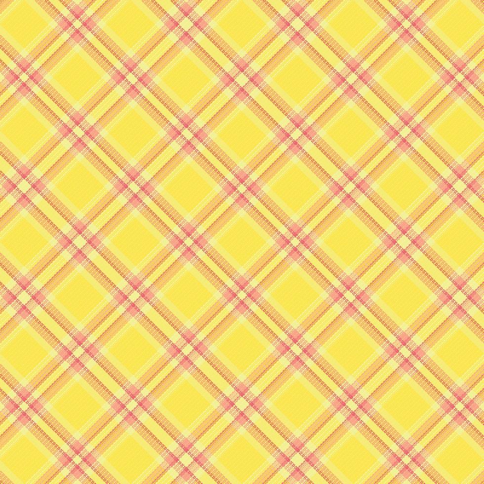 Tartan plaid pattern with texture and warm color. vector