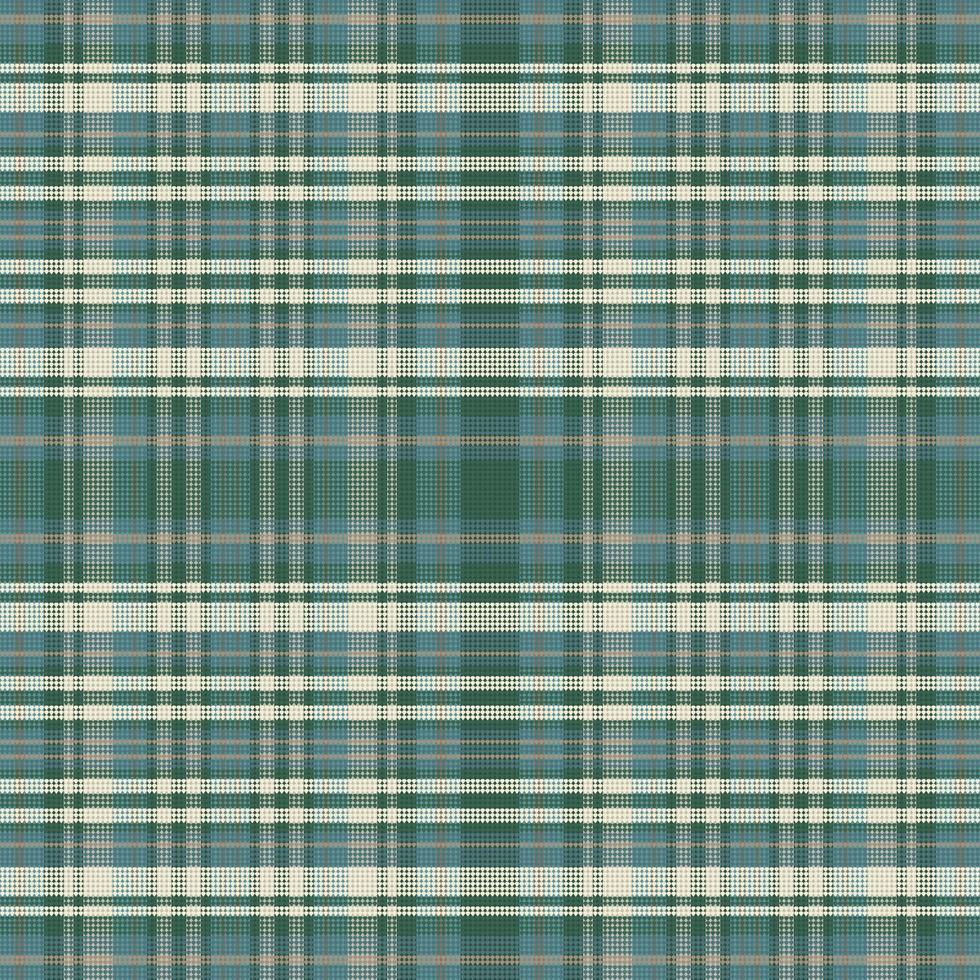 Tartan plaid pattern with texture and retro color. vector