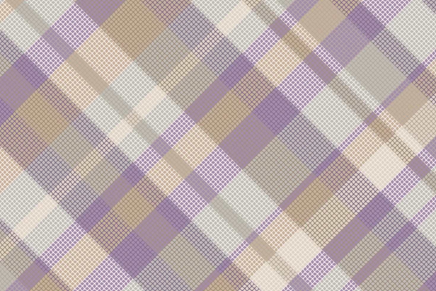 Tartan plaid pattern with texture and coffee color. vector