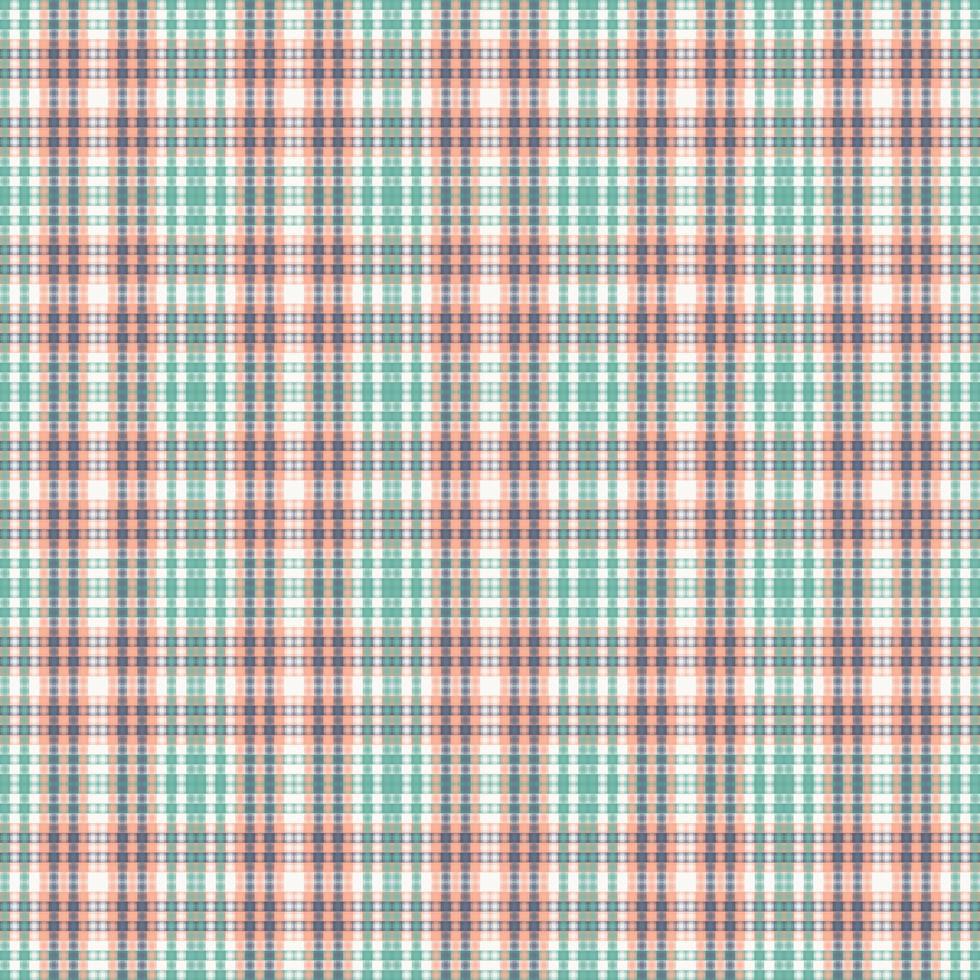 Tartan plaid pattern with texture and retro color. vector
