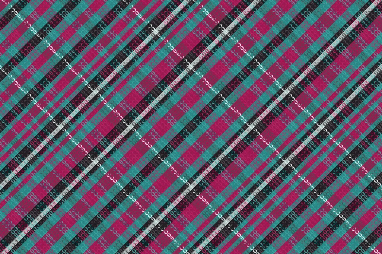 Tartan plaid pattern with texture and retro color. vector