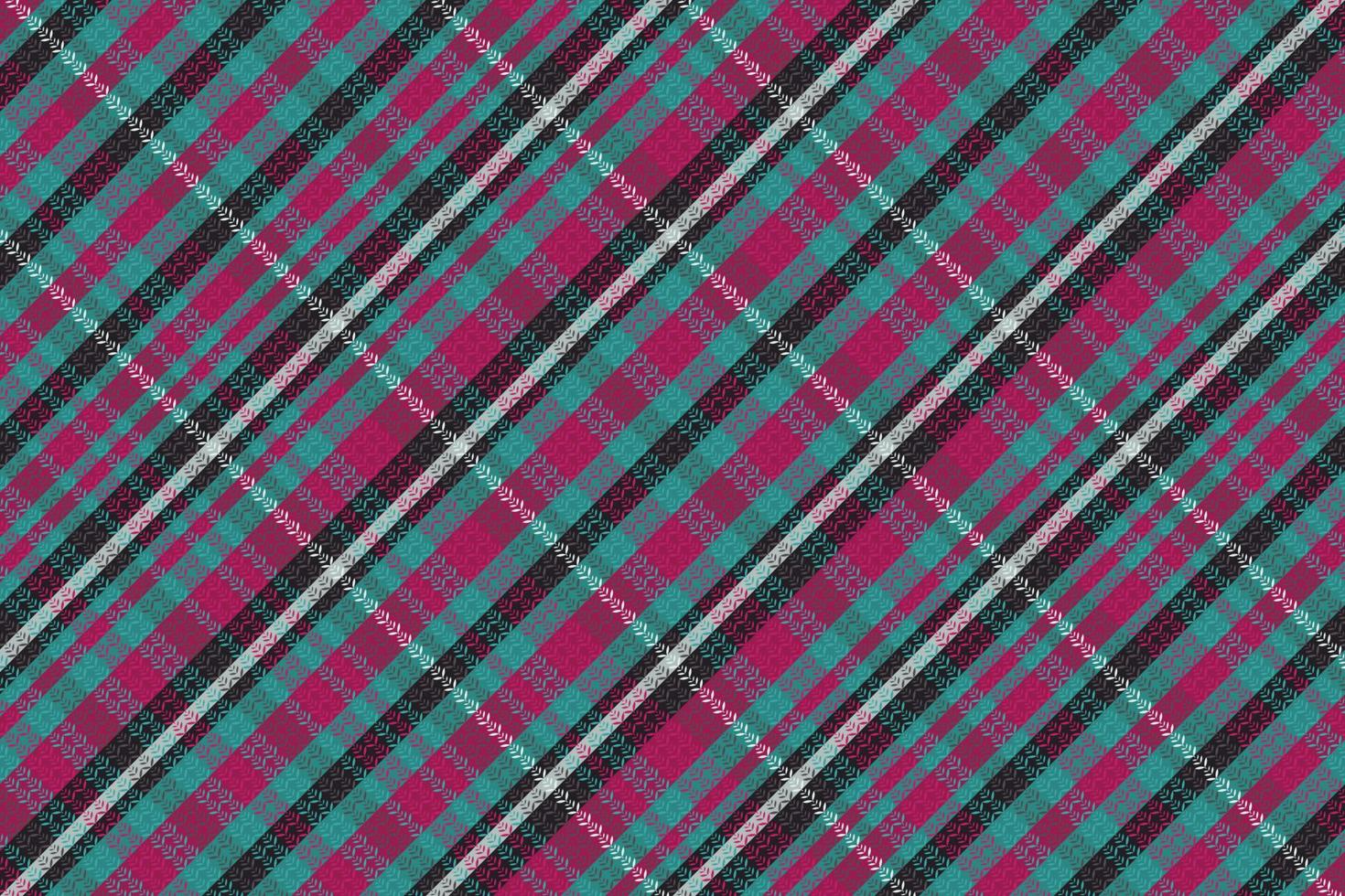 Tartan plaid pattern with texture and retro color. vector