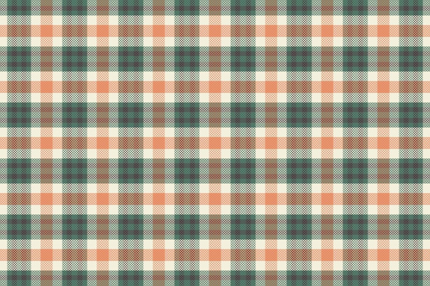 Tartan plaid pattern with texture and retro color. vector