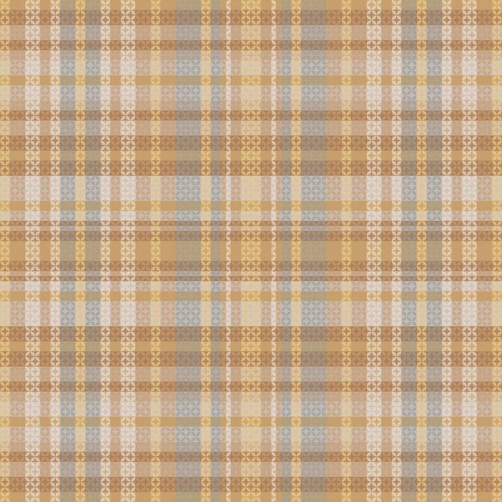 Tartan plaid pattern with texture and coffee color. vector