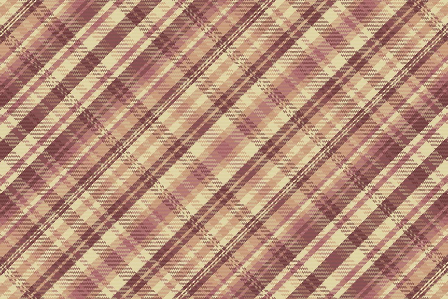 Tartan plaid pattern with texture and coffee color. vector