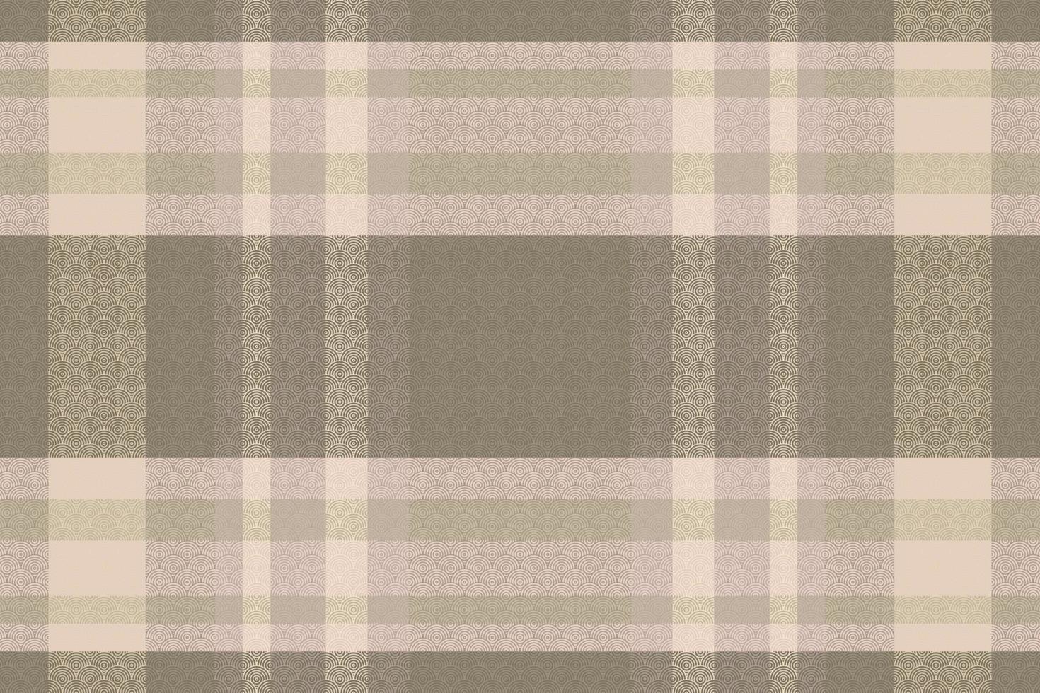 Tartan plaid pattern with texture and coffee color. vector