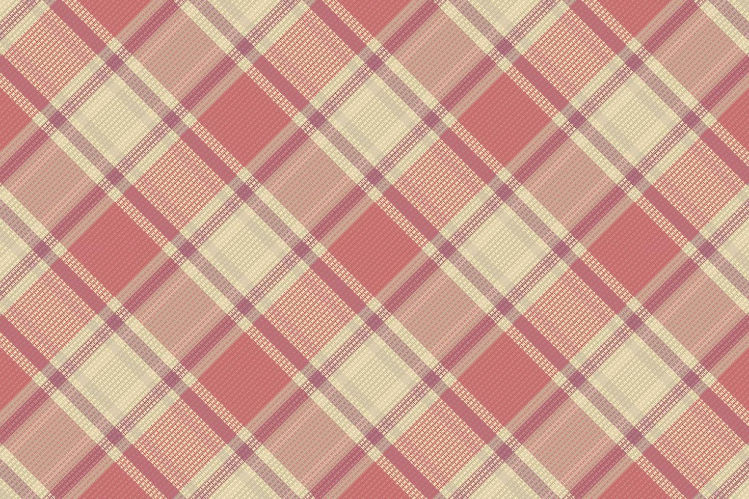 Tartan plaid pattern with texture and coffee color. vector