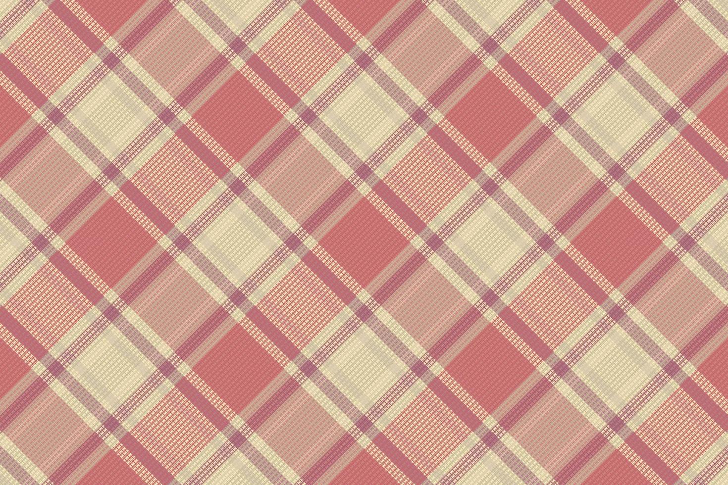 Tartan plaid pattern with texture and coffee color. vector