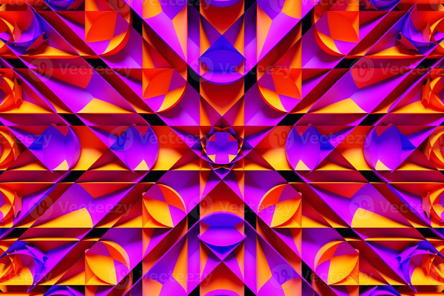 3d illustration of a  colorful abstract   background with geometric  lines.  Modern graphic texture. Geometric pattern. photo