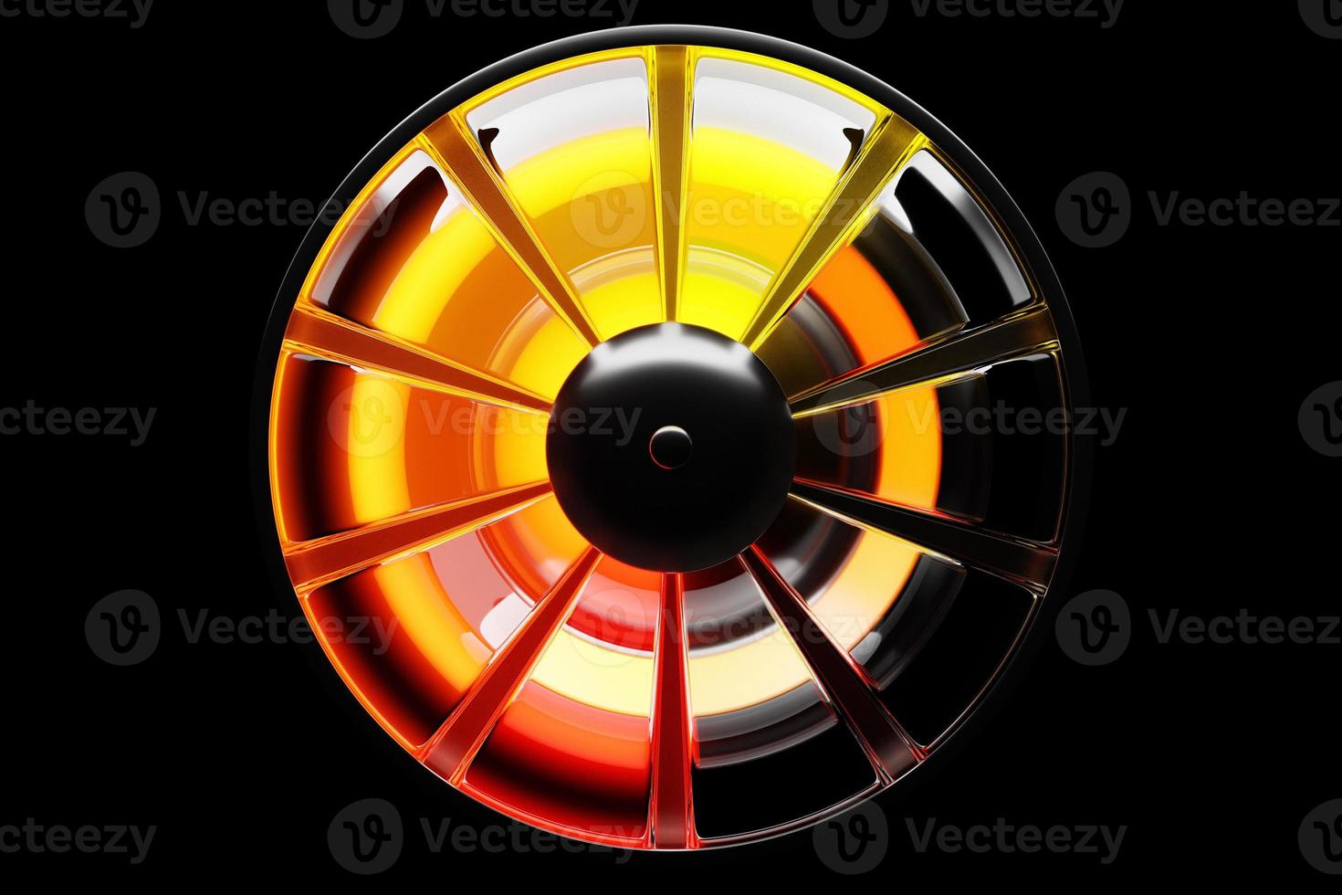 3D illustration  round  control panel icon. High risk concept on speedometer. Credit rating scale photo