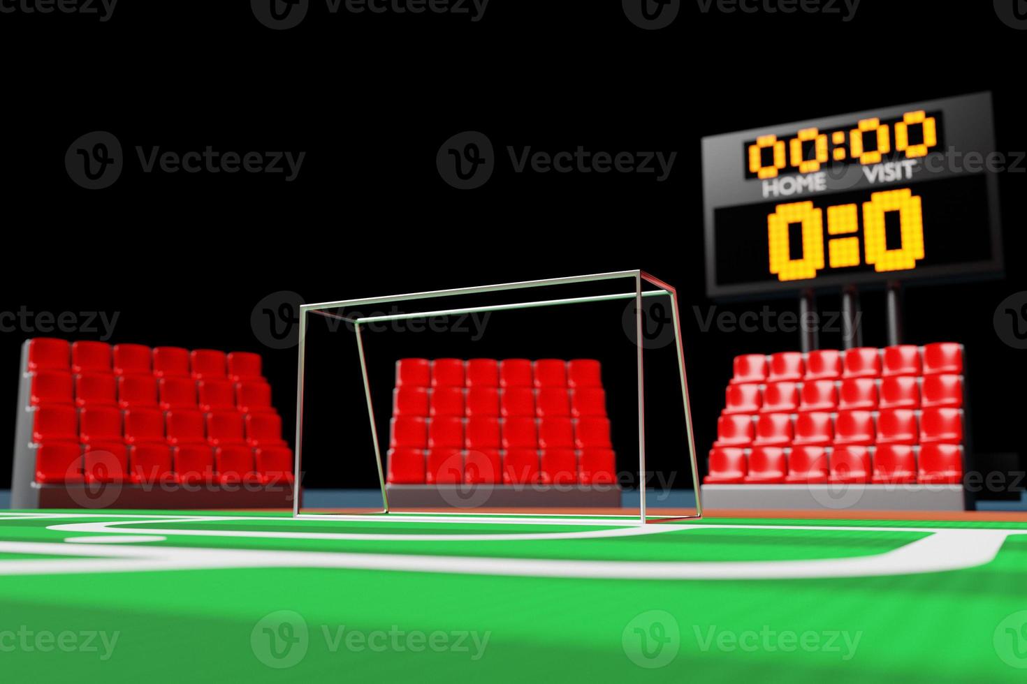 soccer football with scoreboard. Public buildings. Football Arena. World cup 3d  illustration photo