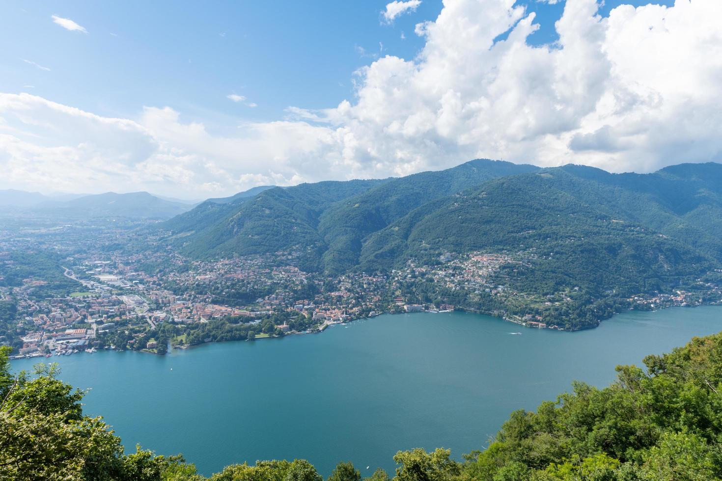 Beautiful view over Lake Como photo