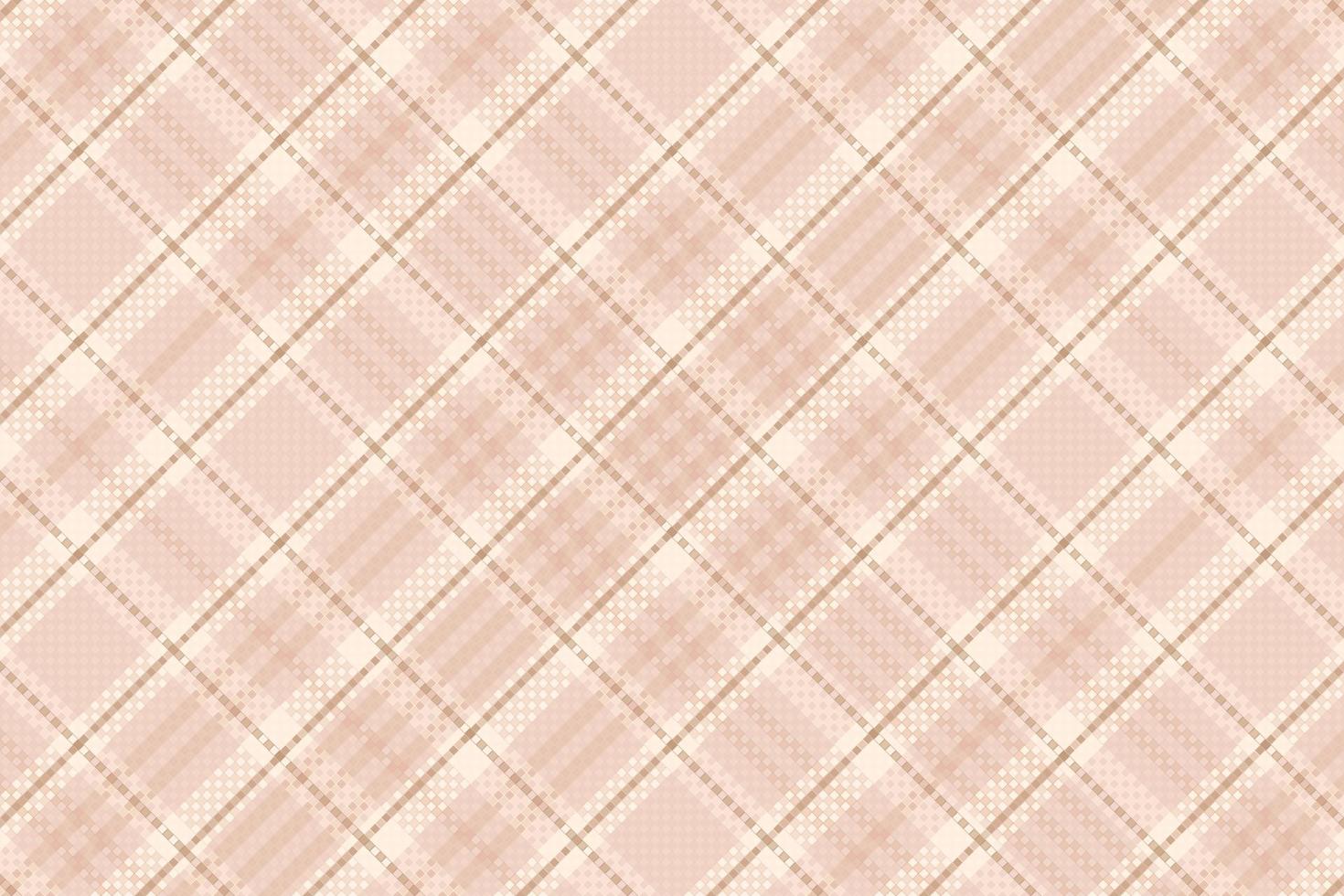 Tartan plaid pattern with texture and coffee color. vector