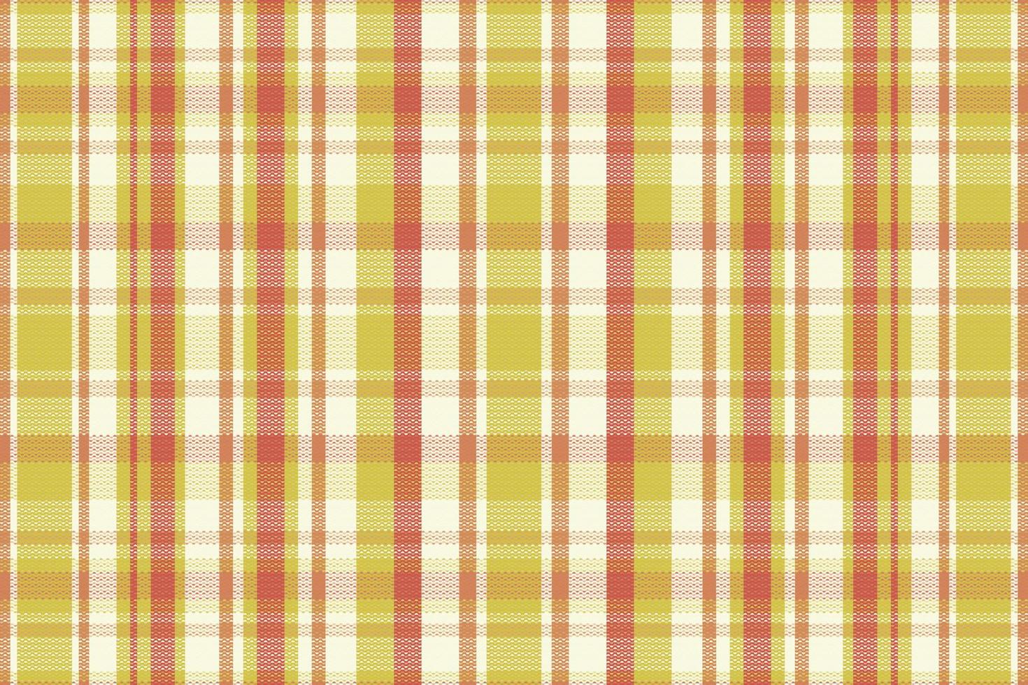Tartan plaid pattern with texture and retro color. vector