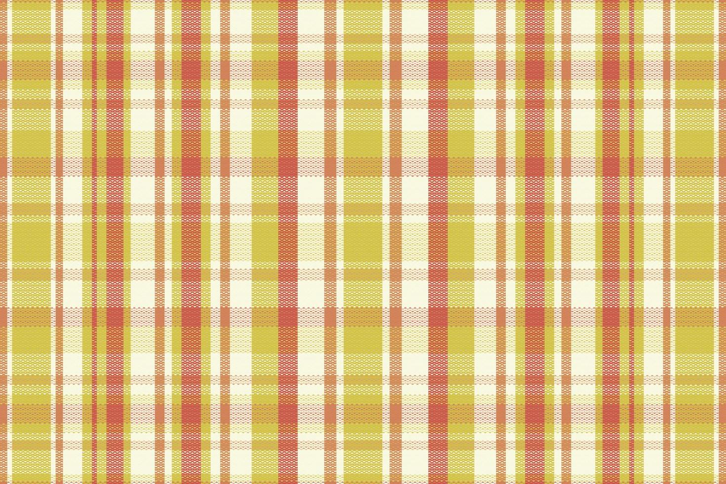 Tartan plaid pattern with texture and retro color. vector