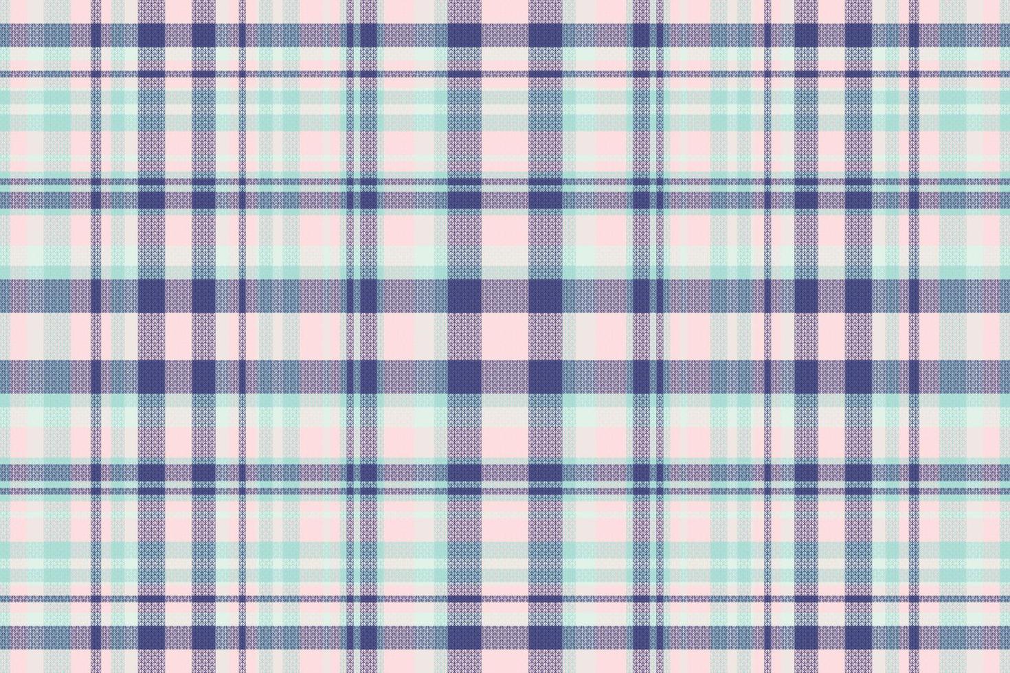 Tartan plaid pattern with texture and retro color. vector