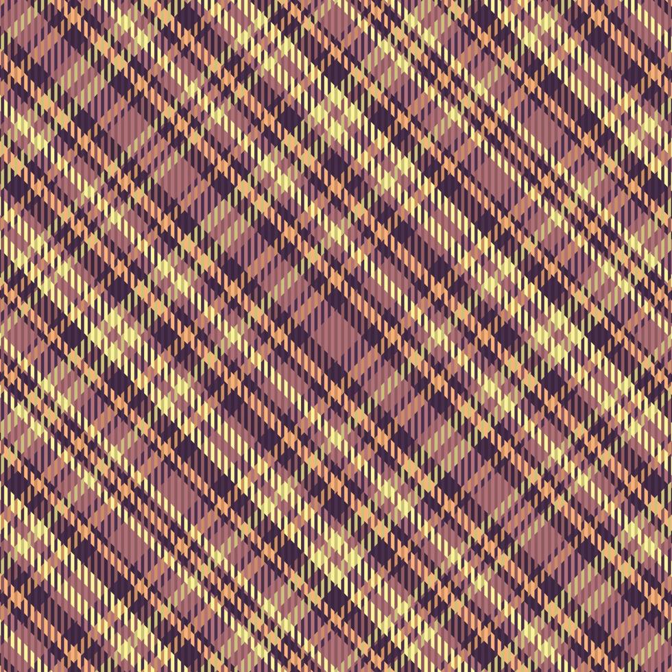 Tartan plaid pattern with texture and warm color. vector