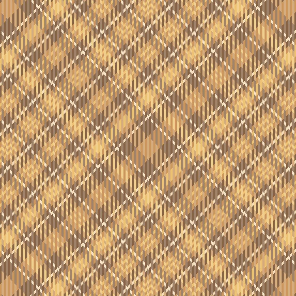 Tartan plaid pattern with texture and coffee color. vector