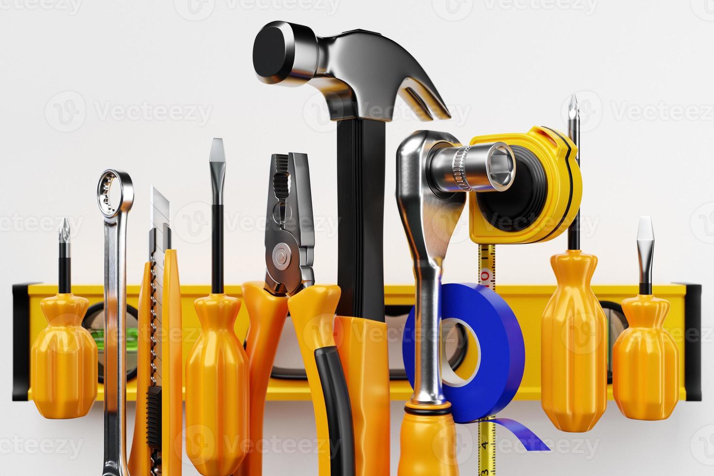 Various working tools for construction, repair. photo