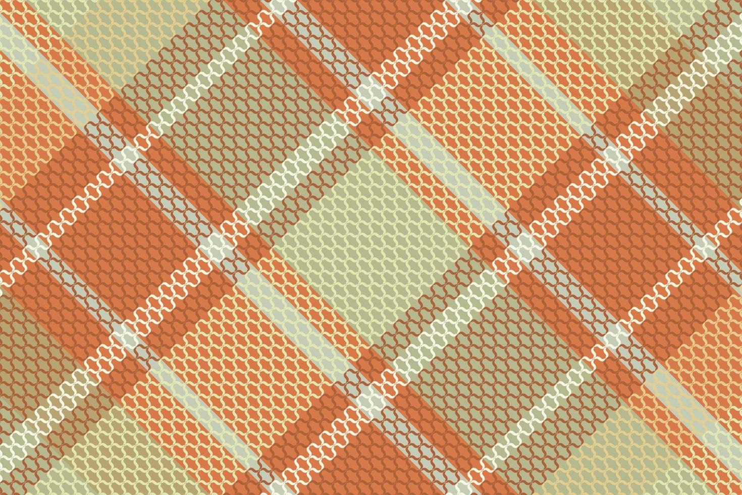 Tartan plaid pattern with texture and warm color. vector