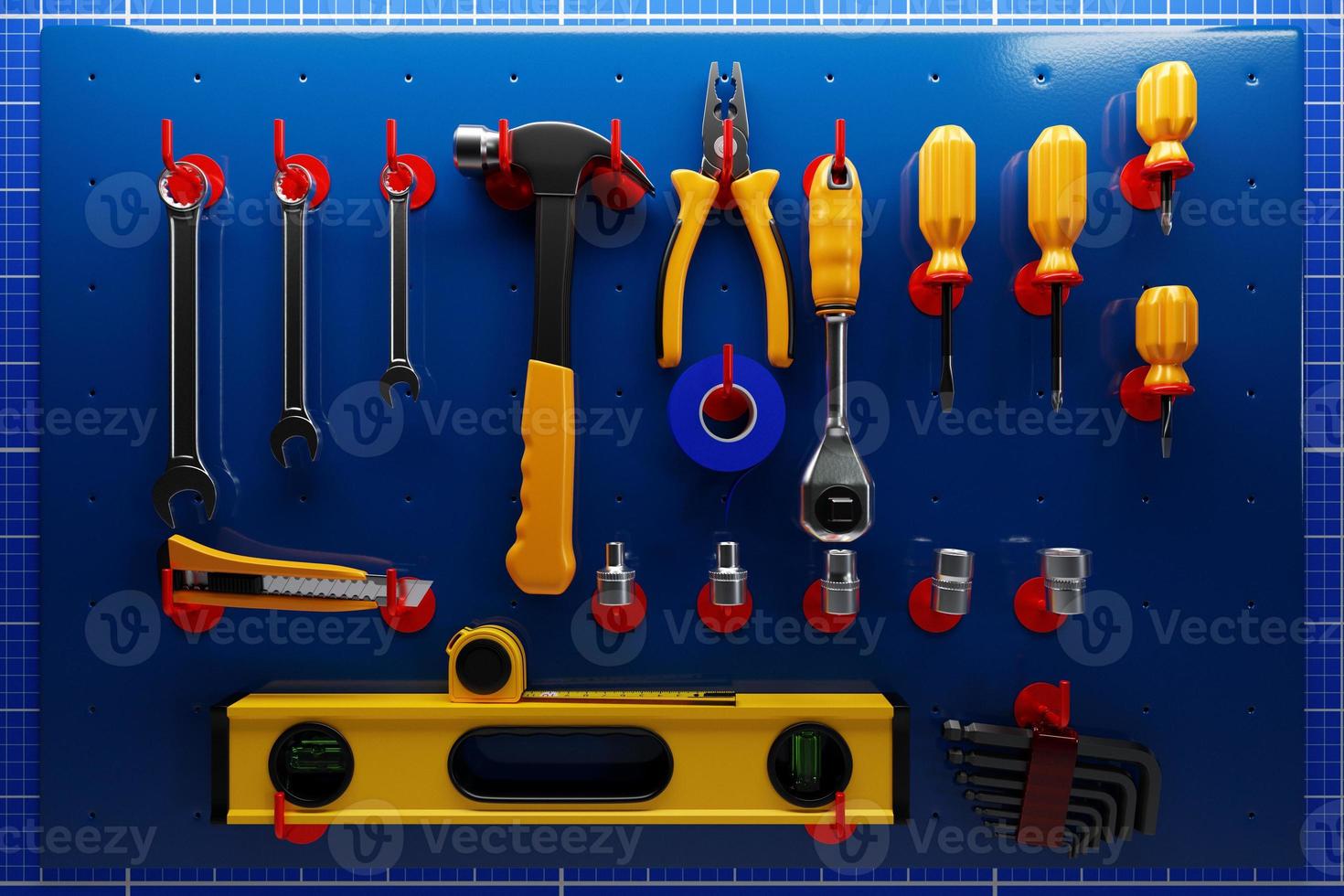 Construction tools. Hand tool for home repair and construction. photo