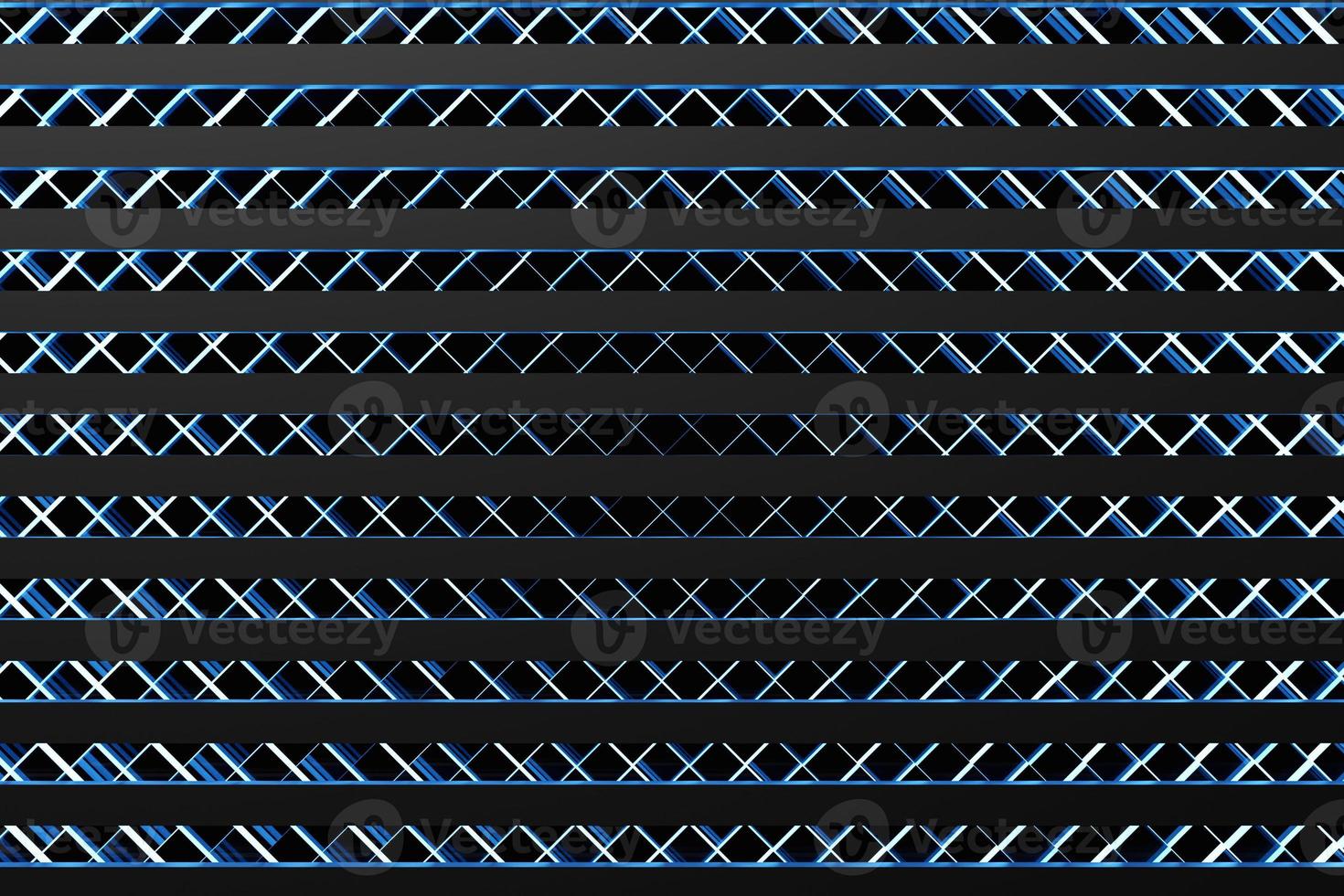 3d Illustration  rows of  black  line  . Geometric background, wave pattern. photo