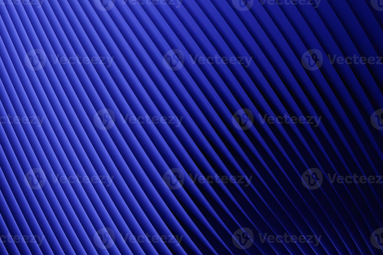 3D illustration  blue stripes in the form of wave waves, futuristic background. photo