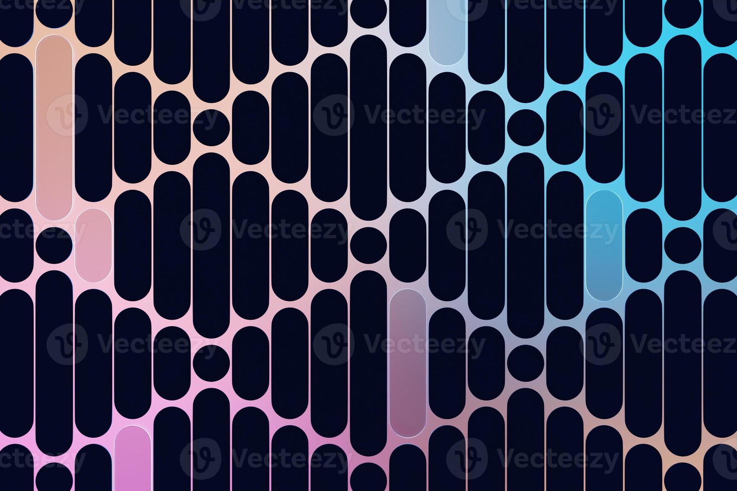3d illustration  black and purple  geometric pattern . Geometry  background, pattern photo