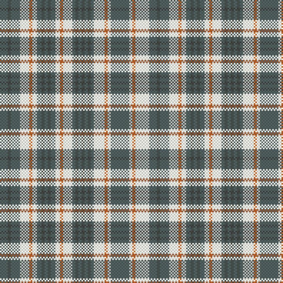 Tartan plaid pattern with texture and coffee color. vector