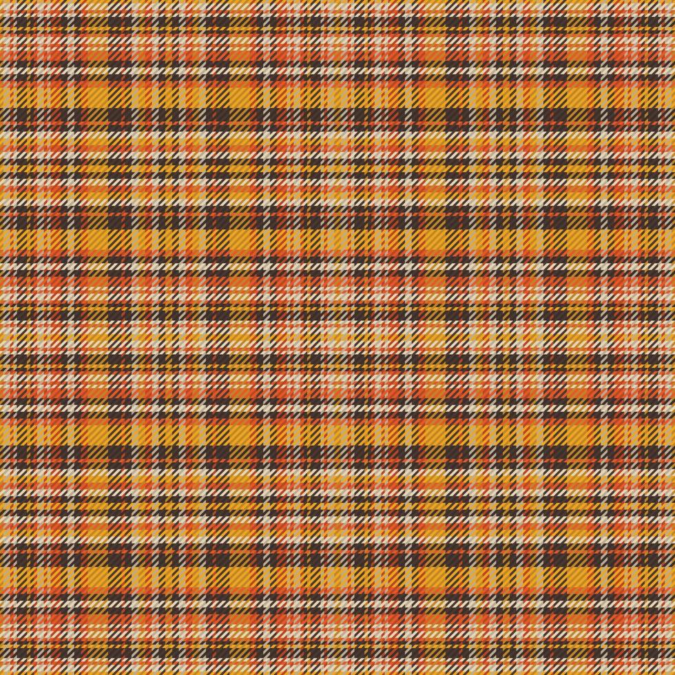 Tartan plaid pattern with texture and coffee color. vector