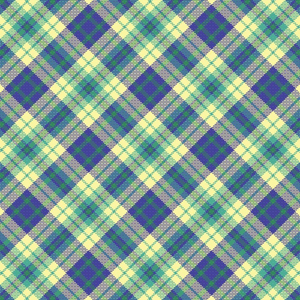 tartan plaid pattern with texture and retro color. vector